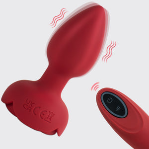 Rose Anal Plugs Adult Erotic Products, Men's and Women's Adult Erotic Products and Games, Wireless Remote Control Vibration, Small Anal Plugs for Female Male Prostate Massage, Male Vibrating Anal Sex Toys