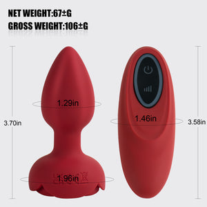 Rose Anal Plugs Adult Erotic Products, Men's and Women's Adult Erotic Products and Games, Wireless Remote Control Vibration, Small Anal Plugs for Female Male Prostate Massage, Male Vibrating Anal Sex Toys