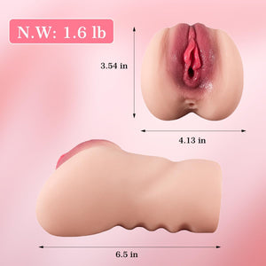 2 in 1 Male Masturbators Male Sex Toys, Xtoy King Male Sex Doll Pocket Pussy for Men with 3D Realistic Vagina Anal Sex Torso, Portable Blowjob Male Stroker Sex Toys for Men