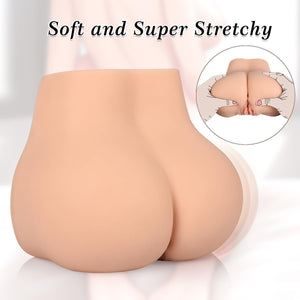 Male Sex Doll for Men, Xtoy King Male Masturbator Realistic Big Butt Pocket Pussy Ass with Vagina Anal Sex Stroker, 2 in 1 Super Soft Sex Dolls Male Sex Toys for Men Masturbation
