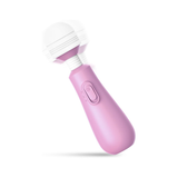 Mini Wand Vibrator Sex Toy for Women, G Spot Couples Vibrator Wand Massager with Battery & Flexible Head, Handheld Clitoral Vibrators for Nipple Clit Anal Stimulation, Quiet and Gentle