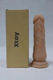 Xtoy 7 inch Realistic Silicon Dildo With Strong Suction for Hands Free Play