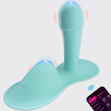 Female erotic toys mounted vibrator dildo, wearable jumping egg vibrating anal plug massager with 7+9 vibration modes, APP remote control vibrator clitoral anal, G-spot dual stimulator, adult erotic toys games for men and women couples