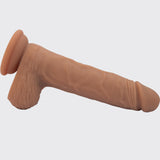 Retractable Vibrating Dildo Vibrator Sex Toys - Realistic silicone dildo sex toys for g-spot and anal stimulation, 10 thrusts, 10 vibration and heat modes, remote controlled oral sex dildos for women and couples!