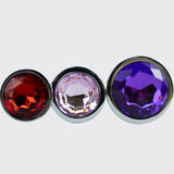 Silver 3-piece set｜Jeweled Anal Plug｜Prostate Massage