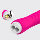 10 Frequency Vibration Simulation Battery Model Teenage Wand AV Vibrator Female Masturbation Vibrator Adult Erotic Sex Toys, Quiet, Fully Waterproof, Vibrator for Her Pleasure (Rose Red)
