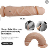 XTOY.US Realistic Dildo Sex Toys for Women, Silicone Dildos Soft Feels Like Skin, Anal Dildo with Strong Suction Cup for Hands-Free Play, Body-Safe Material Real Penis for G-spot Stimulation