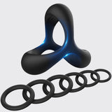 Silicone Penis Ring Male Sex Toys, Men’s Cock Rings Set with 7 Different Sizes for Erection Enhancing, Stretchy Erection Ring Adult Toys for Couples Pleasure