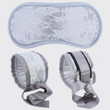 Bondage Sex Restraints BDSM Toys - Lace Eye Mask Blindfold and Bondage Handcuffs Set with Adjustable Velcro & Ribbon for Couples Adult Game Bedroom Fetish