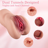 2 in 1 Male Masturbators Male Sex Toys, Xtoy King Male Sex Doll Pocket Pussy for Men with 3D Realistic Vagina Anal Sex Torso, Portable Blowjob Male Stroker Sex Toys for Men