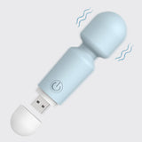 Small Bullet Vibrator Wand Massager, Mini Vibrator for Women, Cordless Rechargeable Sex Toy for G Spot Clitoral Stimulation with 10 Vibration Modes, Portable Handheld Wand Vibrator