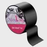Restraint Bondage Tape BDSM Toys, Sex Restraints Static Electrostatic Tape Bondage Gear & Accessories for Fetish Fantasy Pleasure, 52 Feet, Non-Sticky, Shiny (Black)
