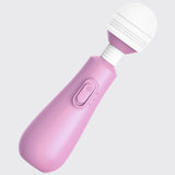 Mini Wand Vibrator Sex Toy for Women, G Spot Couples Vibrator Wand Massager with Battery & Flexible Head, Handheld Clitoral Vibrators for Nipple Clit Anal Stimulation, Quiet and Gentle