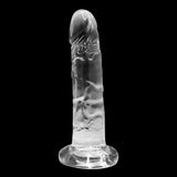 Realistic Dildo G Spot Stimulator, Crystal Clear Anal Dildos Xtoy King Soft Fake Penis Adult Sex Toys with Suction Cup Dildo for Women G-Spot Stimulation Deep Throat Training