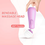 Mini Wand Vibrator Sex Toy for Women, G Spot Couples Vibrator Wand Massager with Battery & Flexible Head, Handheld Clitoral Vibrators for Nipple Clit Anal Stimulation, Quiet and Gentle