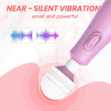 Mini Wand Vibrator Sex Toy for Women, G Spot Couples Vibrator Wand Massager with Battery & Flexible Head, Handheld Clitoral Vibrators for Nipple Clit Anal Stimulation, Quiet and Gentle