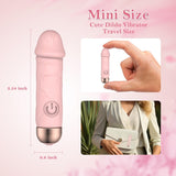 Mini Dildo G Spot Bullet Vibrator Clitoral Nipple and Anal Stimulation,Vaginal Massager Adult Sex Toys for Women,Made of Body-Safe Silicone,USB Rechargeable