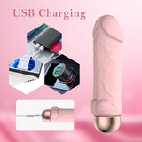 Mini Dildo G Spot Bullet Vibrator Clitoral Nipple and Anal Stimulation,Vaginal Massager Adult Sex Toys for Women,Made of Body-Safe Silicone,USB Rechargeable
