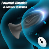 Anal Plug Vibrator Sex Toys - Expanding Vibrating Butt Plug with 10 Vibration Modes Rechargeable Anal Vibrator, Waterproof Adult Toys with Multiple Plays for Men Women Couples