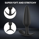 Anal Plug Trainer Kit - Silicone Butt Plug Anal Sex Toys with 3 Different Sizes for Adult Sex Toys & Games, Flared Base Prostate Massage Anal Toy for Beginners Advanced, Black