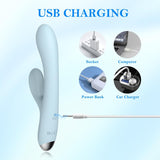 G Spot Vibrator Women Sex Toys, Xtoy King Rabbit Vibrator with 10 Powerful Vibrations Dual Motor Stimulator Rechargeable Vibrating Massager for Vagina Clitoris G-spot Stimulation