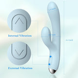 G Spot Vibrator Women Sex Toys, Xtoy King Rabbit Vibrator with 10 Powerful Vibrations Dual Motor Stimulator Rechargeable Vibrating Massager for Vagina Clitoris G-spot Stimulation