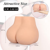 Male Sex Doll for Men, Xtoy King Male Masturbator Realistic Big Butt Pocket Pussy Ass with Vagina Anal Sex Stroker, 2 in 1 Super Soft Sex Dolls Male Sex Toys for Men Masturbation