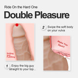 XTOY.US Realistic Dildo Sex Toys for Women, Silicone Dildos Soft Feels Like Skin, Anal Dildo with Strong Suction Cup for Hands-Free Play, Body-Safe Material Real Penis for G-spot Stimulation
