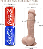 Lifelike Silicone Dildo for Masturbator, Realistic Dildo Real Penis with Strong Suction Cup, XTOY.US Big Thick Dildo Toys for Women Sex Pleasure ((Flesh))