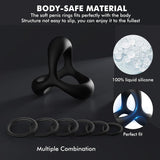 Silicone Penis Ring Male Sex Toys, Men’s Cock Rings Set with 7 Different Sizes for Erection Enhancing, Stretchy Erection Ring Adult Toys for Couples Pleasure