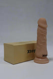 Xtoy 7 inch Realistic Silicon Dildo With Strong Suction for Hands Free Play